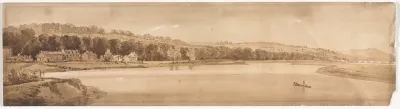 Twenty Views of Paris and Environs:  View of St. Cloud and Mount Calvary taken from Pont de Sêve