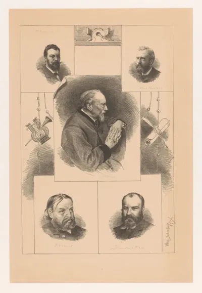 Twintigste Nederlandsch taal- en letterkundig congres te Amsterdam, September 1887 / Gasten uit Zuid-Nederland