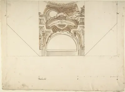 Two alternate projects for a Cornice