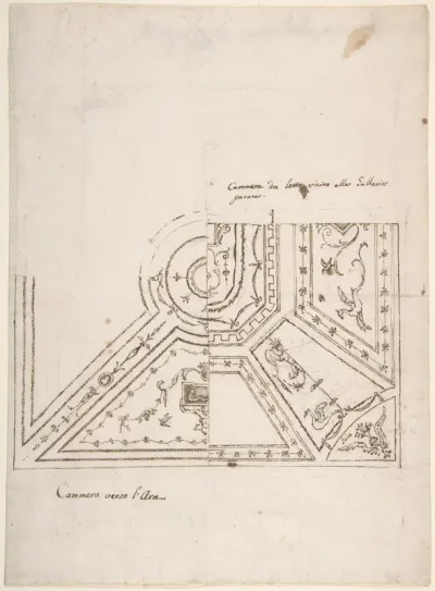 Two Arabesque Designs for Ceilings