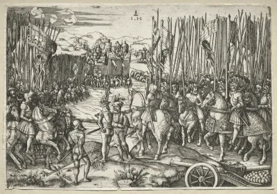 Two Armies preparing for battle