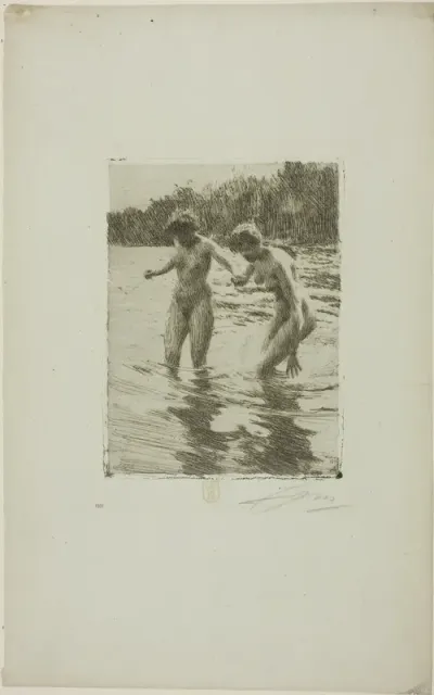 Two Bathers
