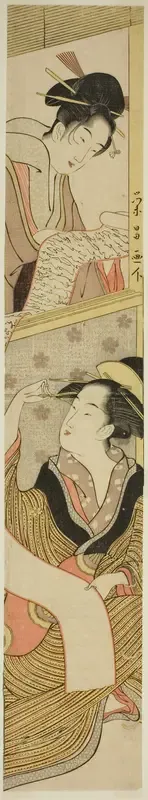 Two Beauties Reading a Letter
