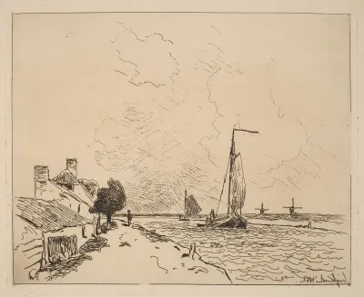 Two Boats at Sail (Les deux Barques a voile)