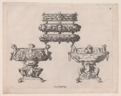 Two Braziers and Three Salvers