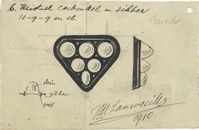 Two Designs for a Brooch