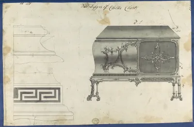 Two Designs for Clothes Chest, from Chippendale Drawings, Vol. II