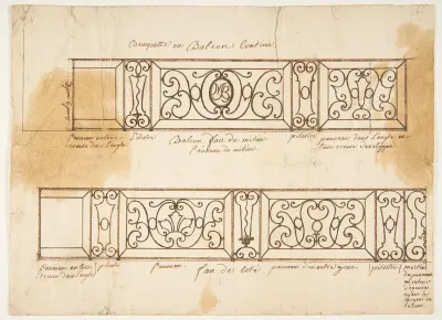 Two Designs for Iron Balconies