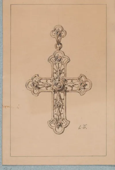 Two Designs for Pendants with Diamonds