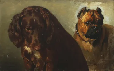 Two dogs.
