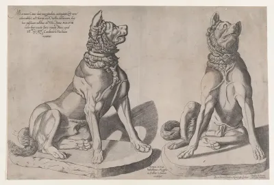 Two Dogs, from "Speculum Romanae Magnificentiae"