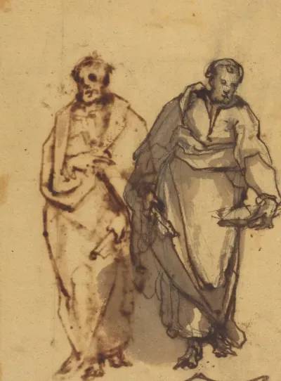 Two Draped Figures