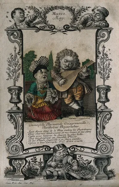 Two dwarfs make tuneless music