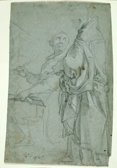 Two Ecclesiastics: Study for the Disputation on the Holy Sacrament
