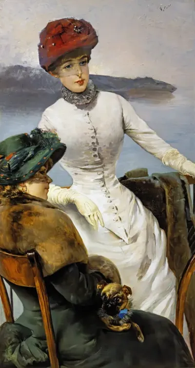 Two elegant ladies