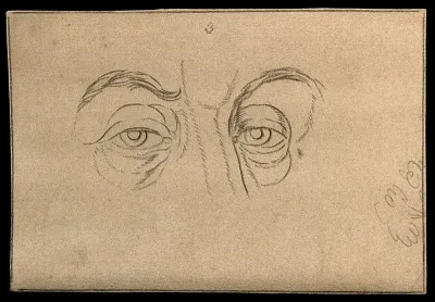 Two eyes, expressing a character of genius, according to Lavater