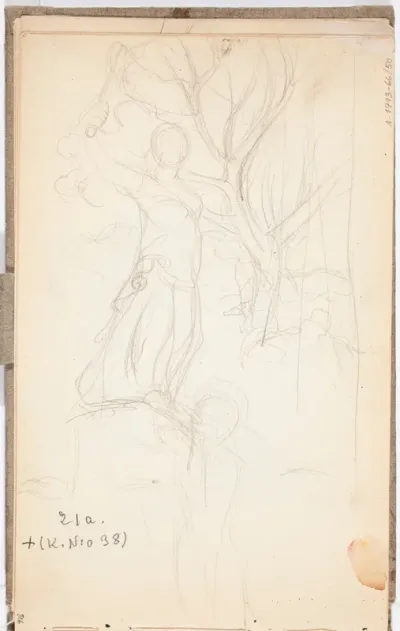 Two Figures and a Tree