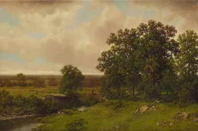 Two Figures by the River