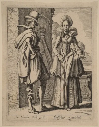 Two Figures in Costume