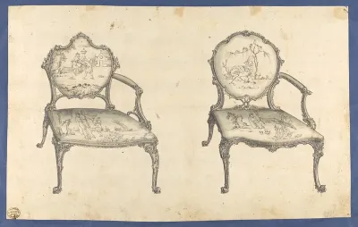 Two French Chairs, in Chippendale Drawings, Vol. I