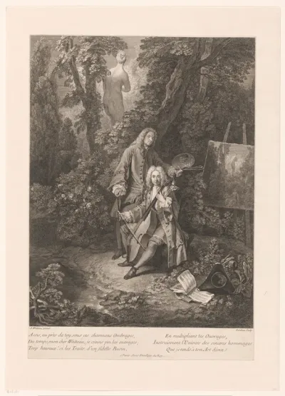 Two Galant Men in a Park Landscape