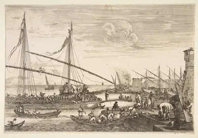 Two Galleys in the Port of Livorno (Views of the Port of Livorno)
