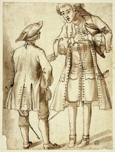 Two Gentlemen Conversing