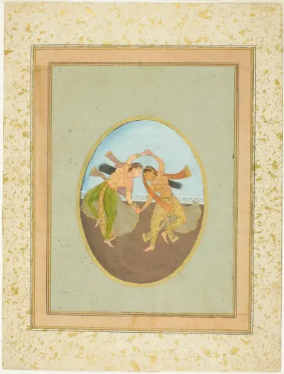 Two Girls Performing Kathak