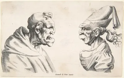 Two Grotesque Heads
