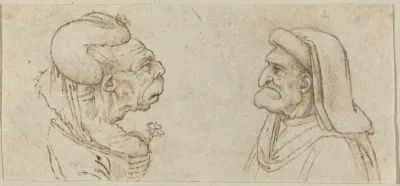 Two Grotesque Heads