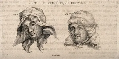Two heads demonstrating bandaging techniques