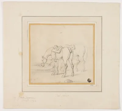 Two Horses Drinking