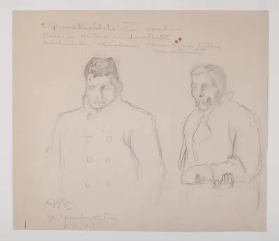 Two imprisoned Red Guard Soldiers