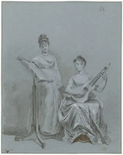 Two Ladies Making Music