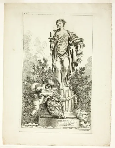 Two Lovers Giving Thanks to the Statue of Health