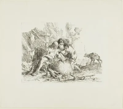 Two Magicians and a Child, from Scherzi