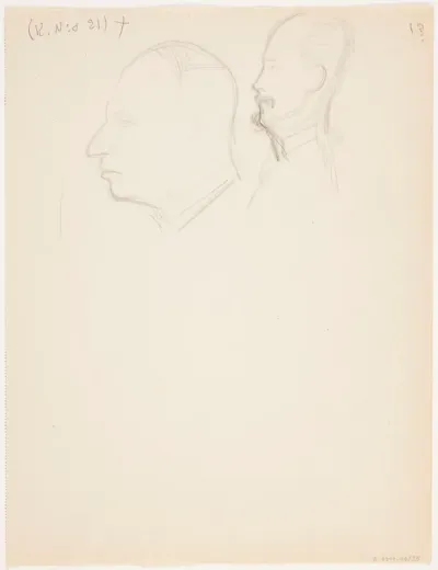 Two Male Face Profiles