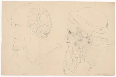 Two Male Heads