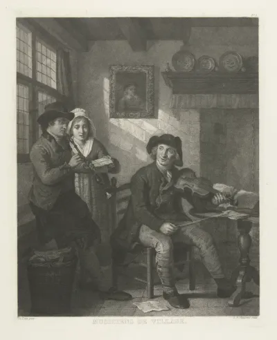 Two Men and a Woman Making Music
