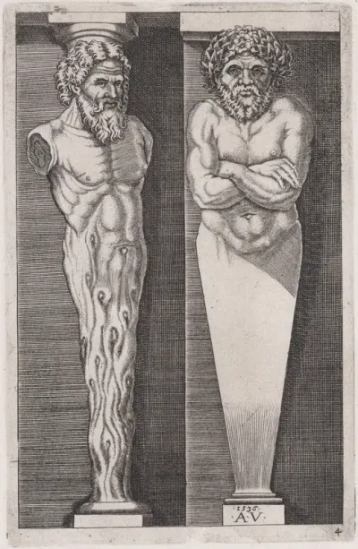 Two Men, from "The Hermae"