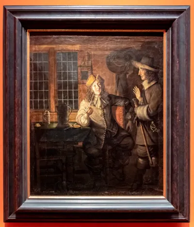 Two men in conversation