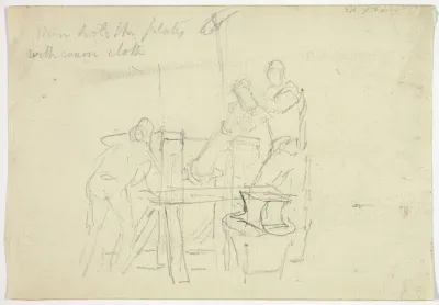 Two Men Working at a Machine