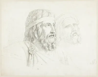 Two Merovingian Heads