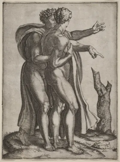 Two Nude Men