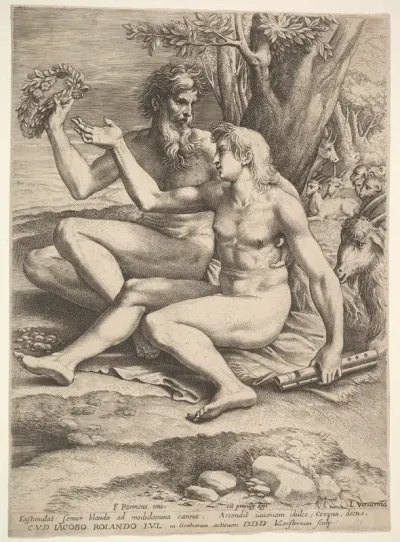 Two Nude Shepherds