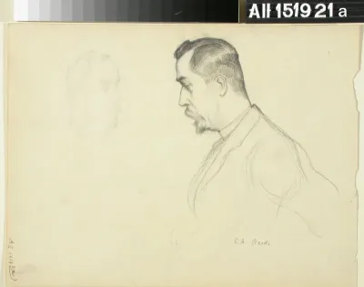 Two Portrait Studies of Juris Doctor R.A. Wrede, Bust