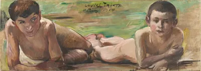 Two Resting Boys