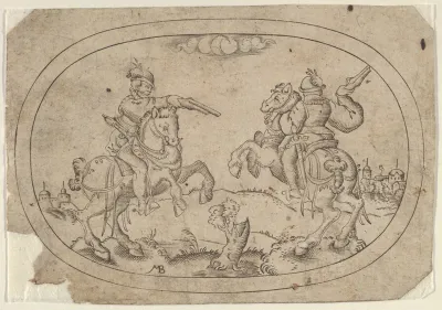 Two Riders, from "Das Bossenbüchlein"