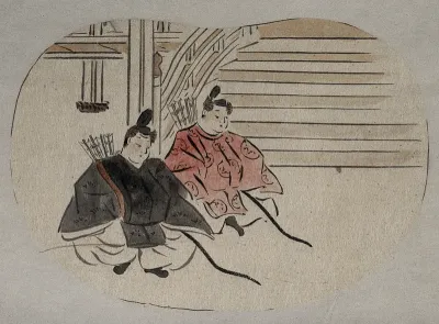 Two samurai seated