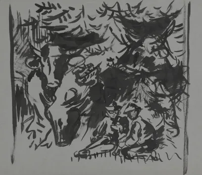 Two Seated Herdsmen